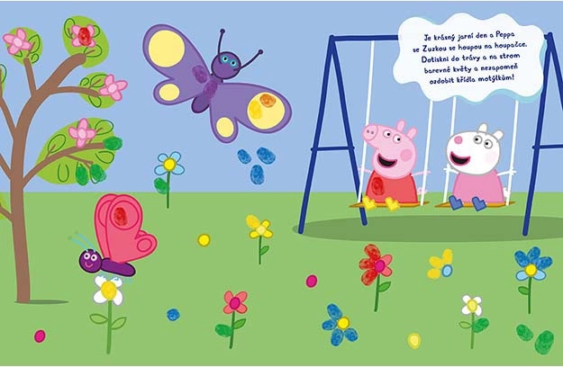 Barevné prstíky Peppa Pig