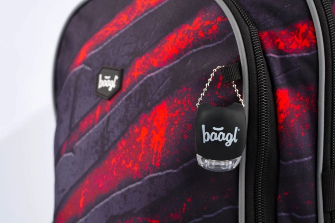 BAAGL SET 3 Core Láva: batoh, penál, sáček