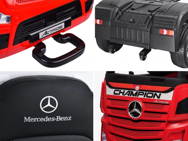 Elektrické auto TIR Mercedes Benz Actros – Červená