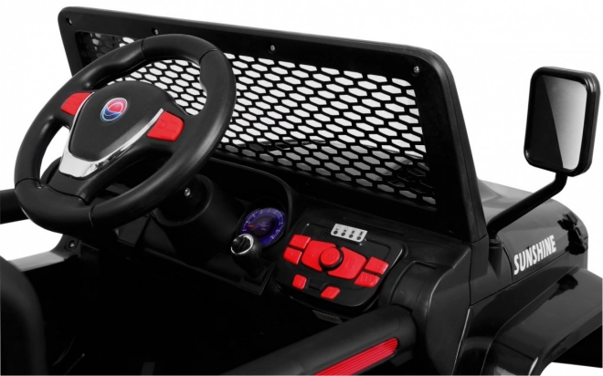 Dětské elektrické auto Raptor Drifter černé s dálkovým ovladačem a pohonem 4x4