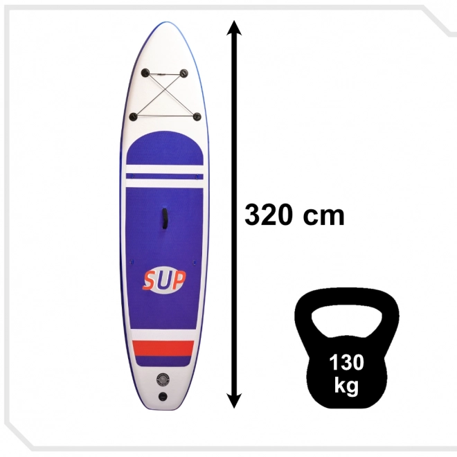 SUP Nafukovací prkno s příslušenstvím Paddleboard 320cm 130kg