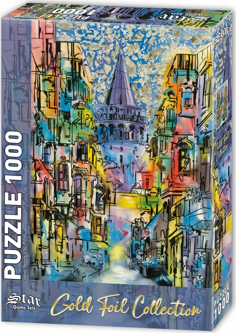 Metalické puzzle Galatská věž 1000 dílků
