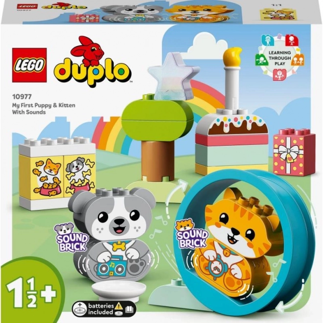 LEGO DUPLO 10977 Moje první štěně a koťátko s odgény zvuky