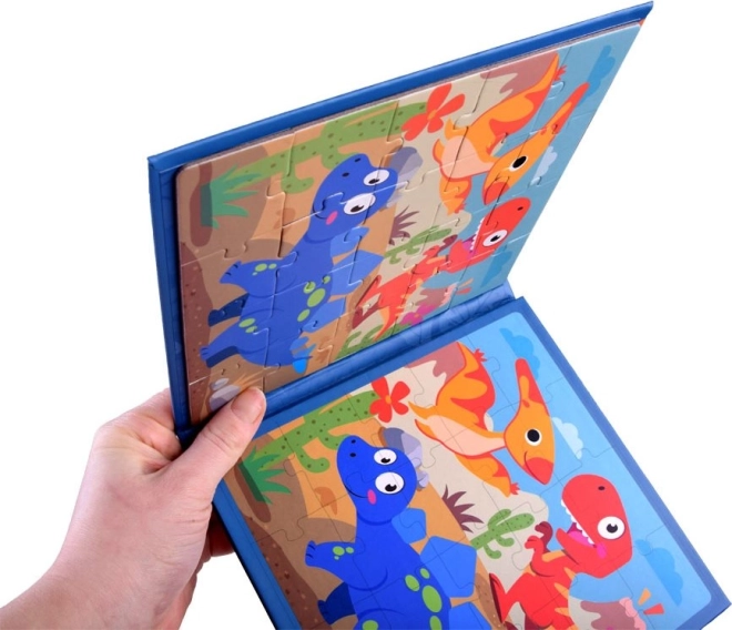 Dva barevné obrázky dinosaurů