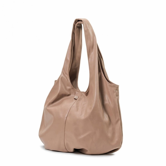 Elodie Details - Mumiová taška - Draped Tote Soft Terracotta – Měkká terakota || Béžová/šedá