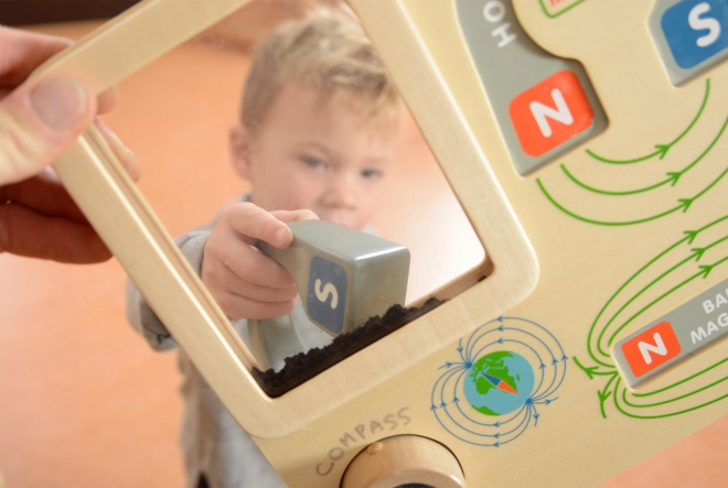 Masterkidz magnetická vzdělávací tabule kompas Montessori