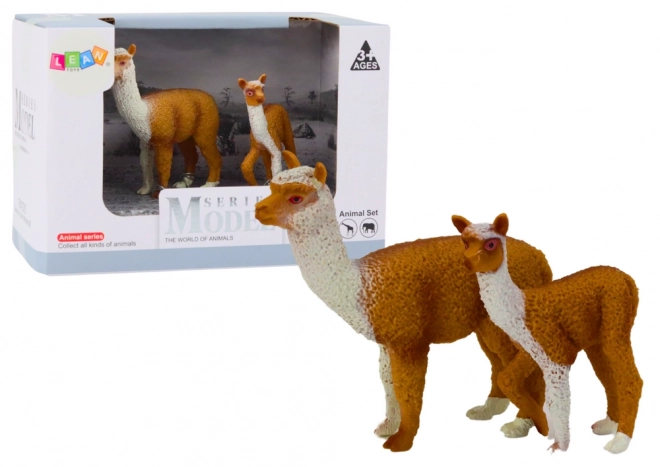 Figurka Dospělá lama 8 cm s mladou lamou 6 cm Zvířata světa