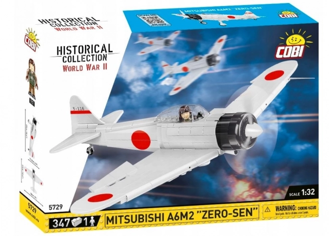 COBI 5729 II WW Mitsubishi A6M2 ZERO-SEN, 1:32, 347 k, 1 f
