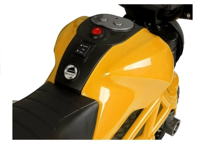 GTM1188 Dobíjecí motocykl žlutý