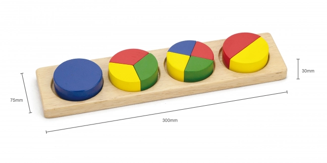 Dřevěná skládačka Viga Montessori matematika pro děti