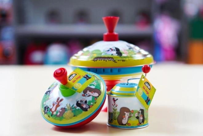 Káča točící Krtek kov/plast 13cm