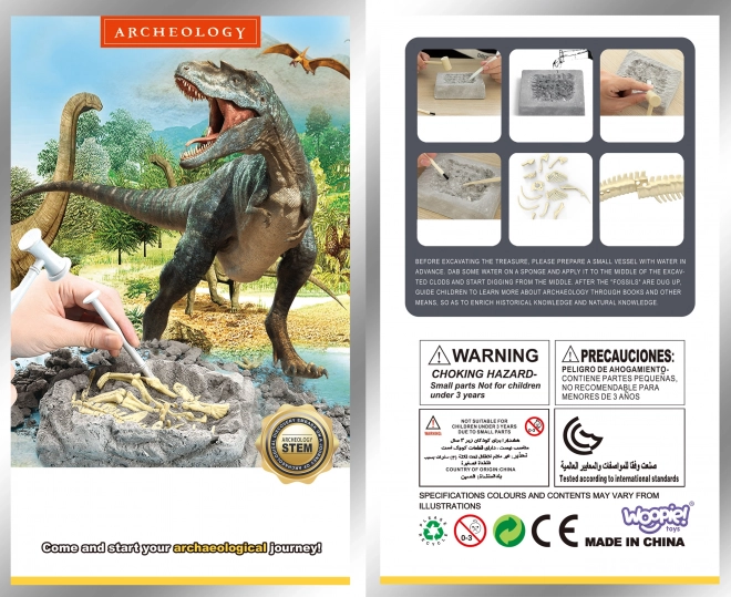Woopie kreativní hračka dinosaurus kostra vykopávky