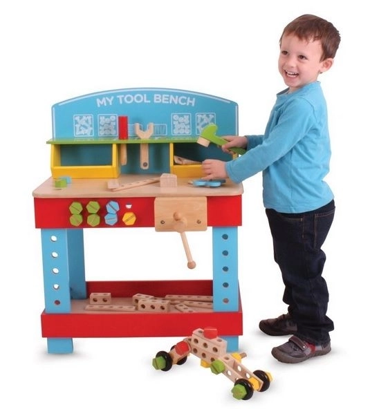 Bigjigs Toys Dřevěný pracovní stůl