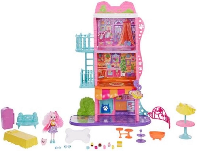 Enchantimals městský domek s kavárnou – herní set
