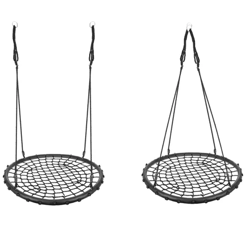 Houpačka Čapí hnízdo 100cm - výplet černá