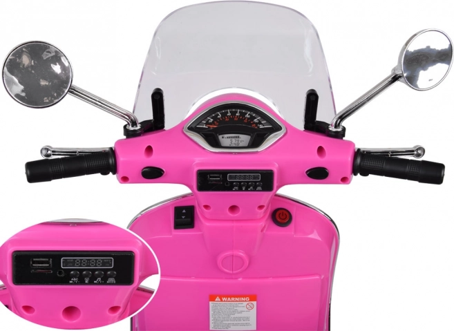 Elektrický skútr Vespa GTS Super pro děti – Bílá