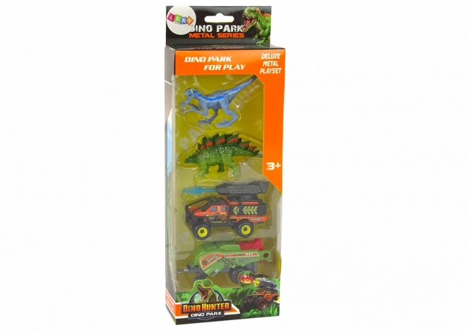 Dinosauři Stavebnice auta Raketa Oranžový přívěs