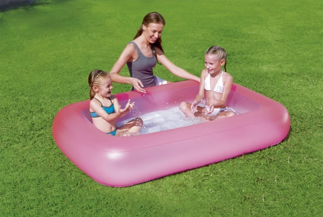 Růžový nafukovací bazén 165 x 104 x 25 cm Bestway