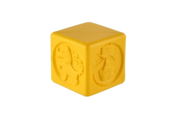Barevné plastové kostky pro děti se zvířátky, sada 8 ks