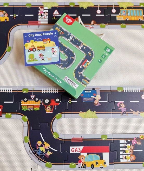 Tooky Toy Autopáska Puzzle