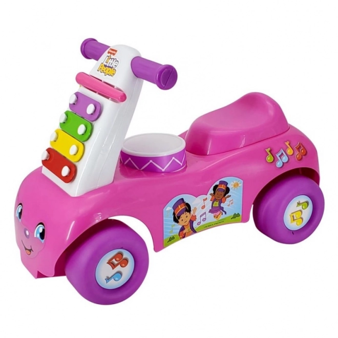 Hudební vozítko Fisher Price růžové