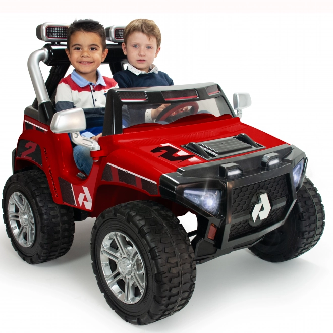 Dvouosobové elektrické auto Monster 24V Červené s LED