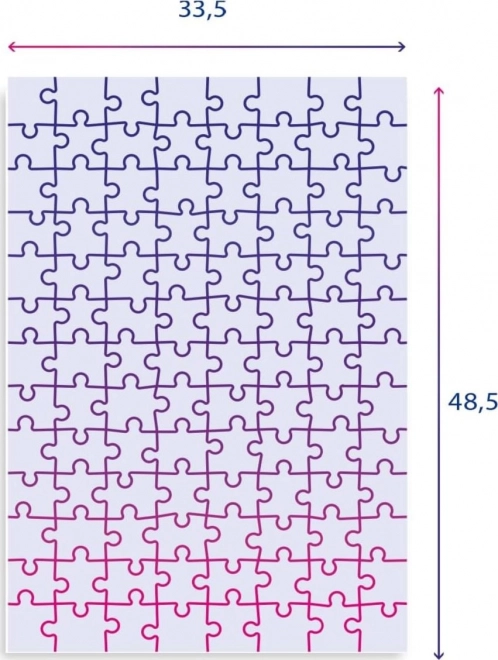 CLEMENTONI Puzzle Stitch: V houpací síti 104 dílků