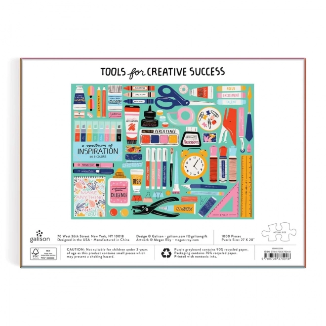 Puzzle Galison Kreativní Nástroje 1000 dílků