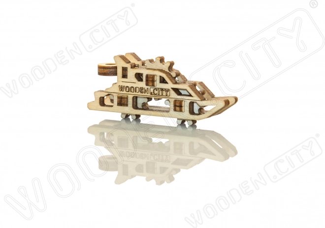 Dřevěné 3D puzzle mini sada lodě