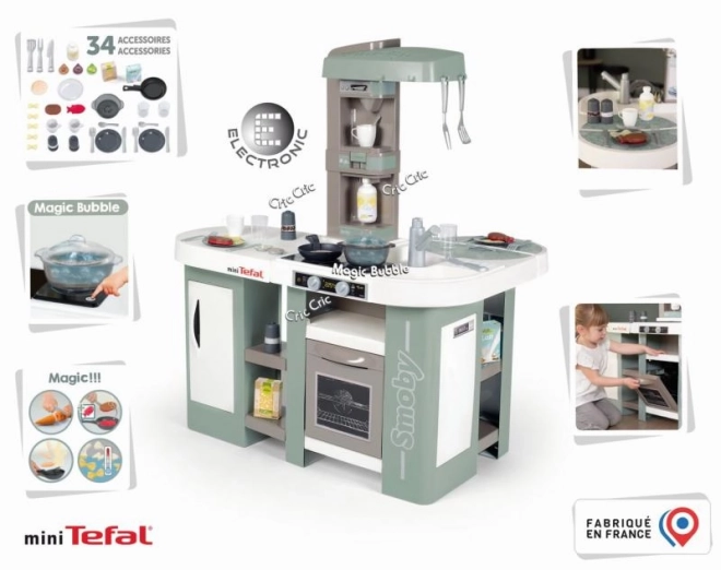 Smoby Mini Tefal Studio Kuchyně Bubble XL s 34 příslušenstvím