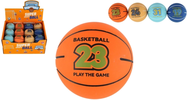 Extrémně skákací basketbalový míček z pěny 6 cm, mix barev