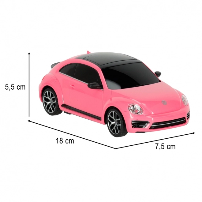 Závodní auto na dálkové ovládání Rastar Volkswagen Beetle růžové