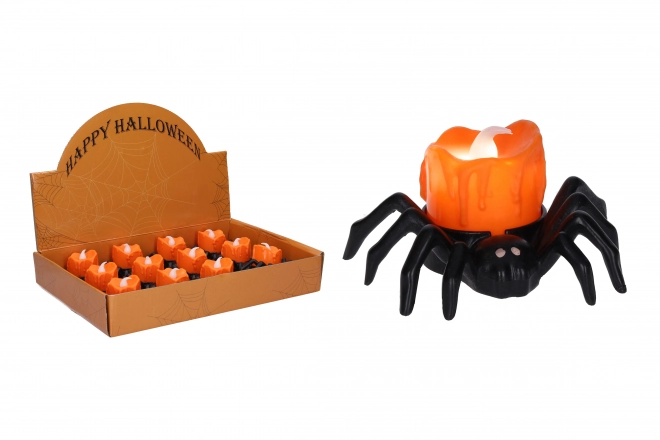 Dekorace Halloween svítící pavouk