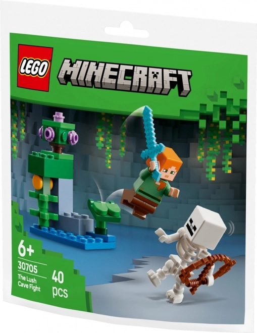 Kostky Minecraft Boj v bujné jeskyni