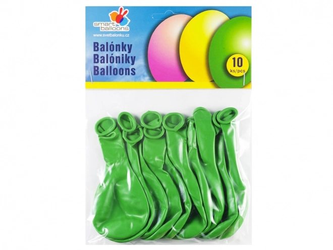 Zelené kulaté nafukovací balónky 26 cm