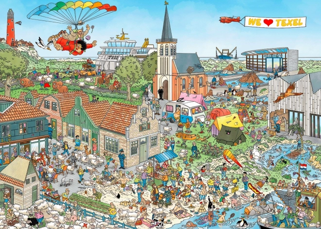 JUMBO Puzzle JvH Let nad ostrovem 1000 dílků