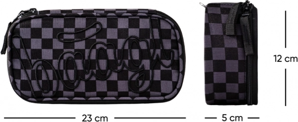 Školní penál Baagl Skate šedá