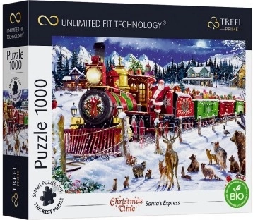 trefl puzzle uft christmas time: santův express 1000 dílků