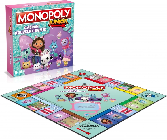 Společenská hra Monopoly Junior Gábinčin kouzelný domeček