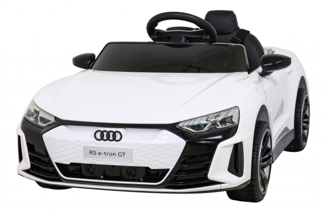 Audi RS E-Tron GT dětské elektrické auto s ovladačem a pohonem 4x4 – Bílá