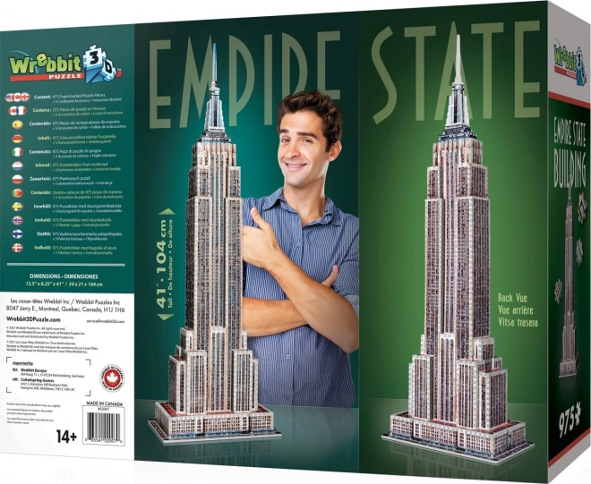 WREBBIT 3D puzzle Empire State Building 975 dílků