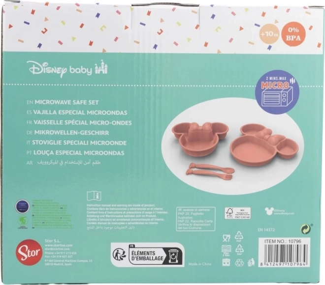Dětská jídelní sada Minnie Mouse 4v1