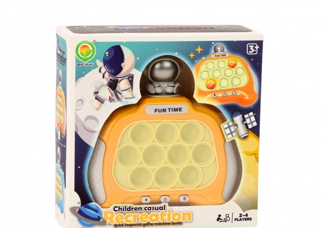 Smyslová hra Pop-It console Cosmonaut Lights Sounds Yellow