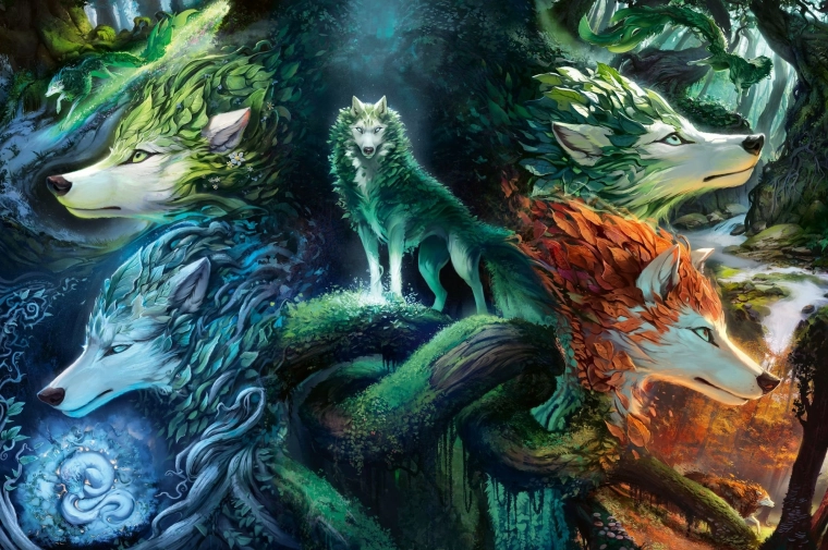 Puzzle Mystičtí vlci 7000 dílků RAVENSBURGER