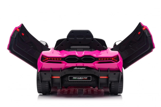 Růžový Lamborghini Revuelto pro děti