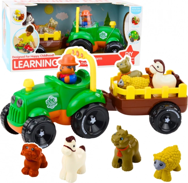 Interaktivní traktor se zvířátky