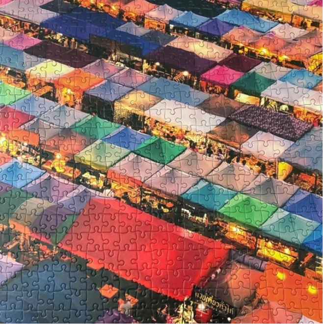 GIBSONS Puzzle Thajské tržiště 1000 dílků
