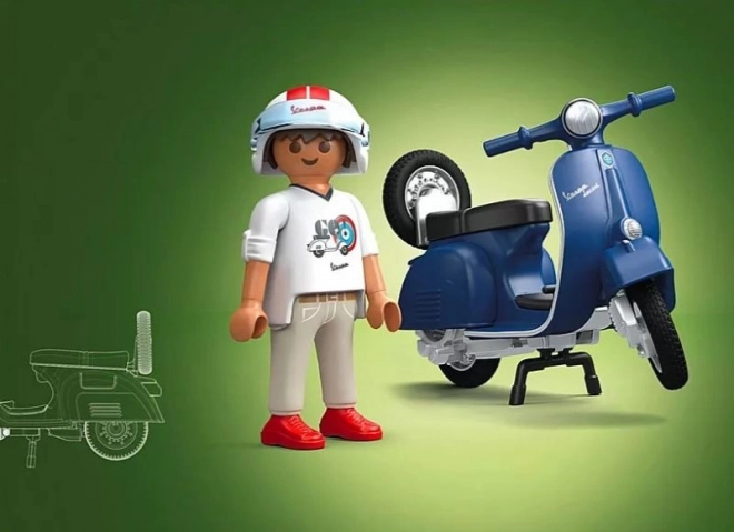 Sada figurek Playmobil Vespa 150 Sprint Veloce 1969 modrá