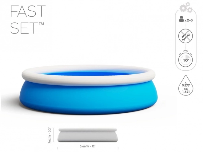Rozpínací bazén Bestway Fast Set 366x76 cm