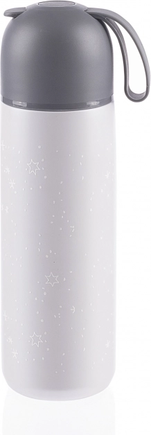 Termoska s vakuovou izolací 400 ml Stars se silikonovým držákem